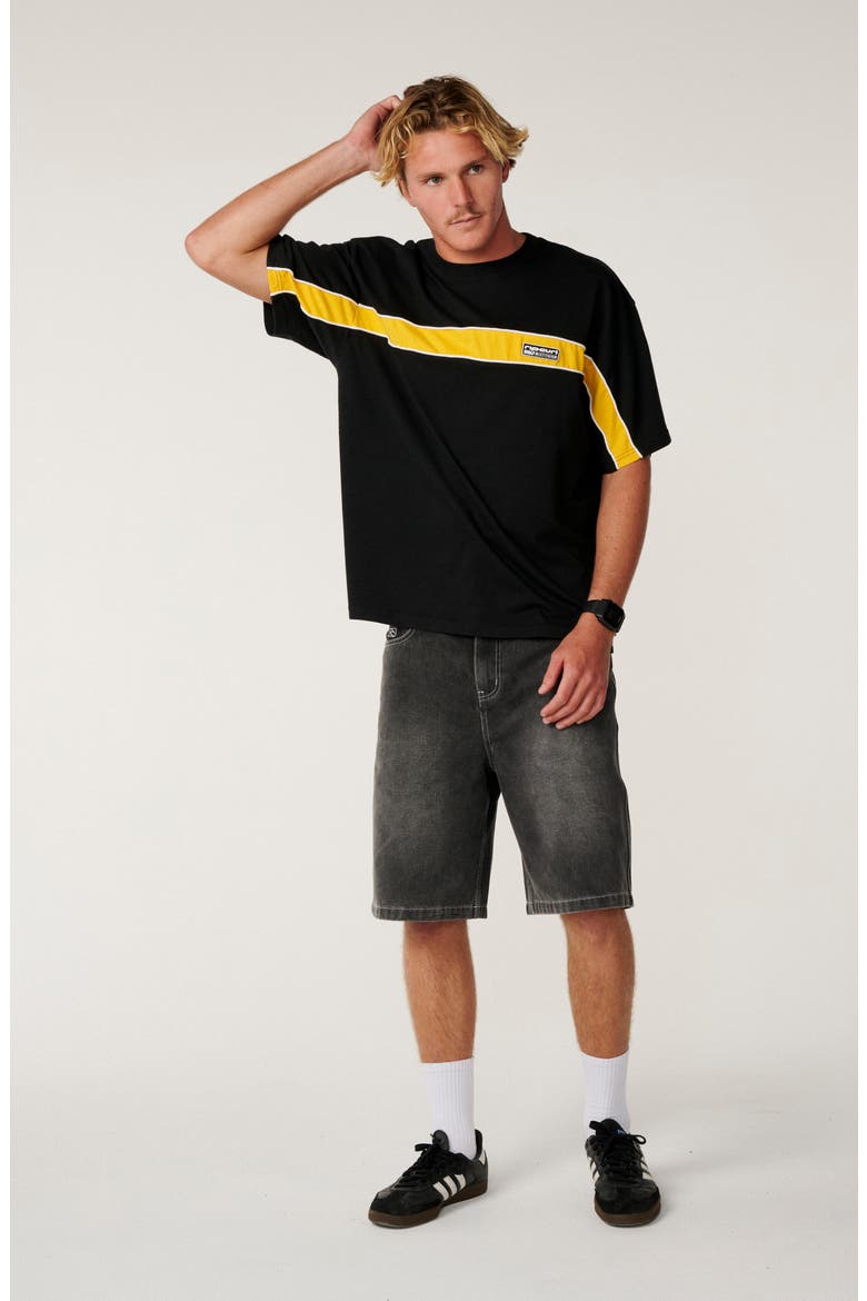 Archive 69 Panel Cotton T-Shirt, Alternate, color, BLACK