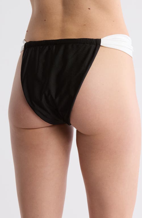 Dippin Daisys Contrast Strap Cheeky Bikini Bottoms