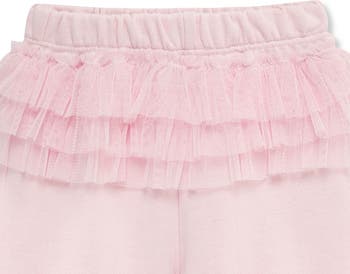 Tulle Bow Sweatshirt & Ruffle Sweatpants Set