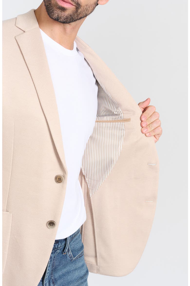 Textured Knit Sport Coat, Alternate, color, TAN