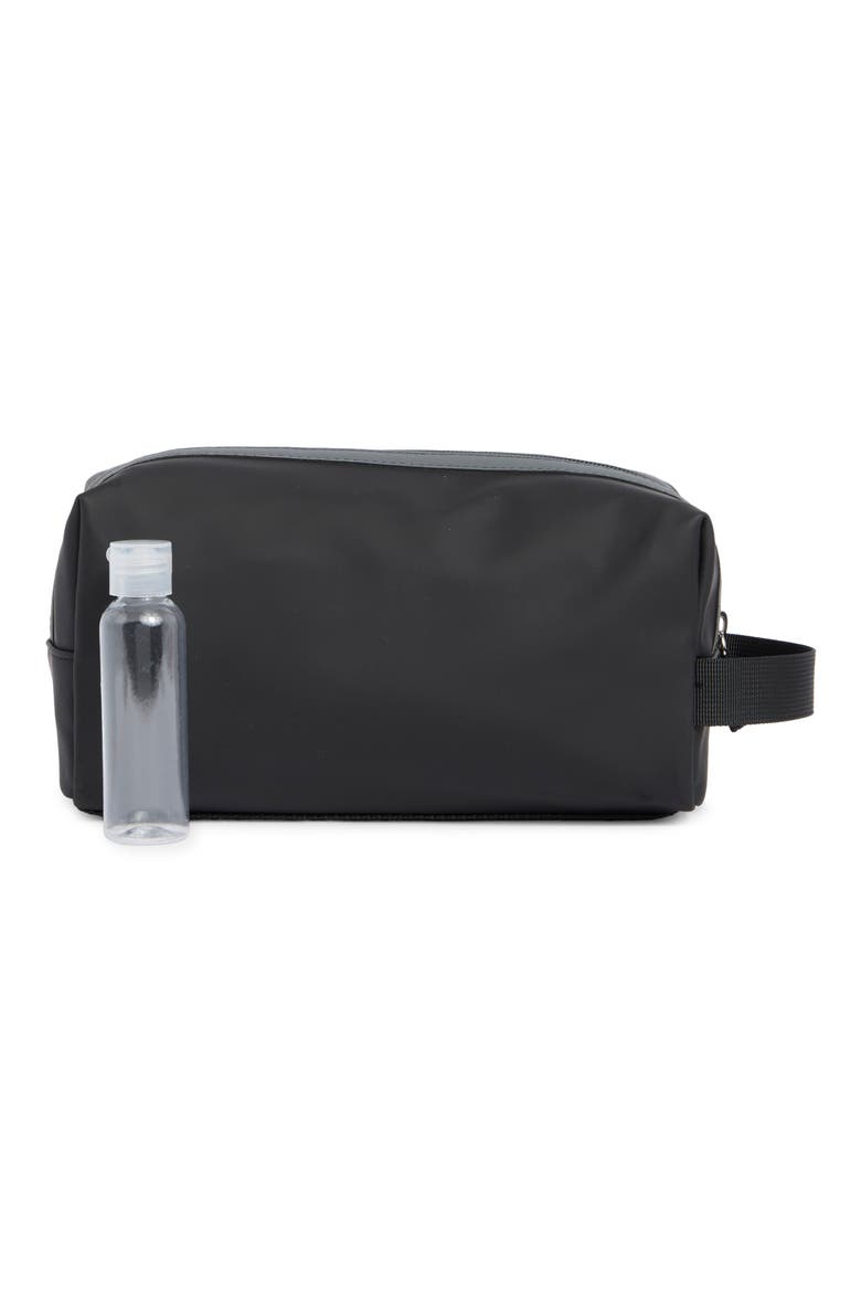 Waterproof Zip Top Dopp Kit, Alternate, color, BLACK