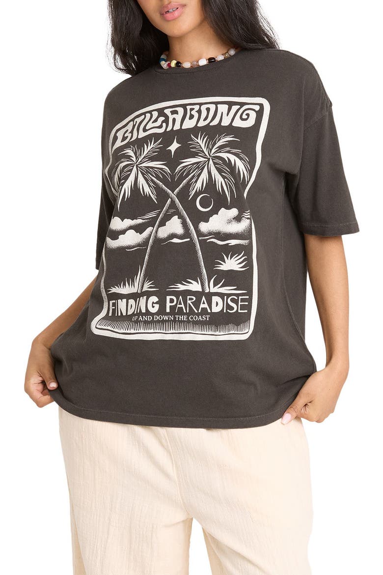 Tropical Filmore Graphic T-Shirt, Main, color, OFF BLACK