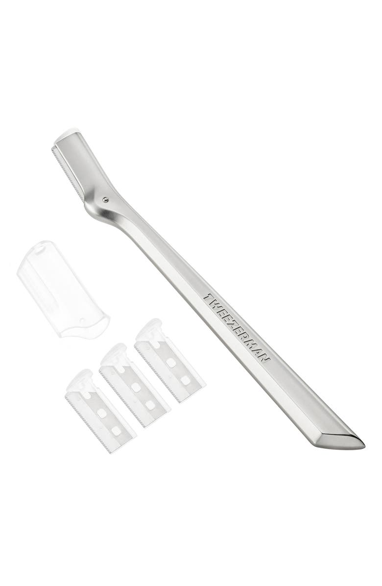 TWEEZERMAN Stainless Steel Brow Razor Kit, Main, color,