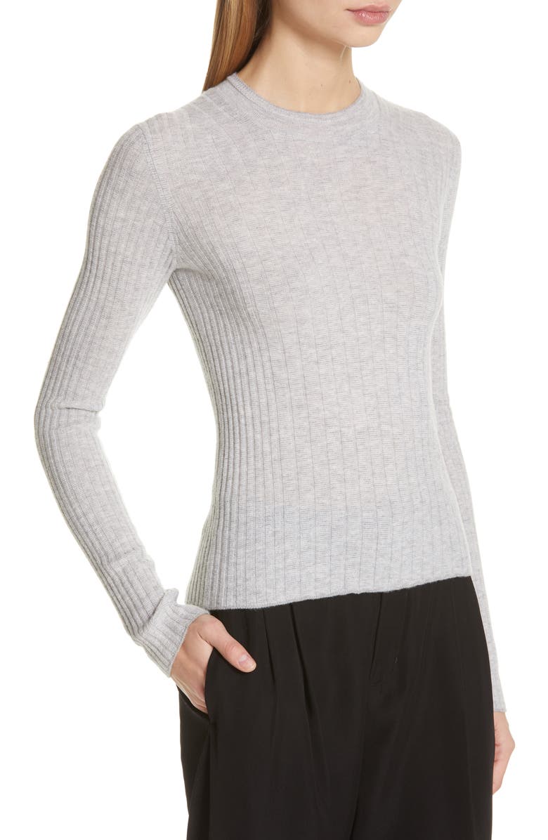 Vince Mixed Rib Stitch Sweater, Alternate, color, 