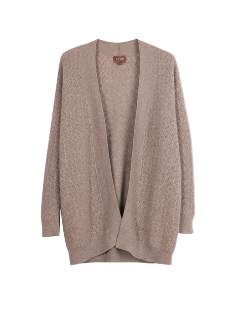 Ajour Knit Open front Cardigan
