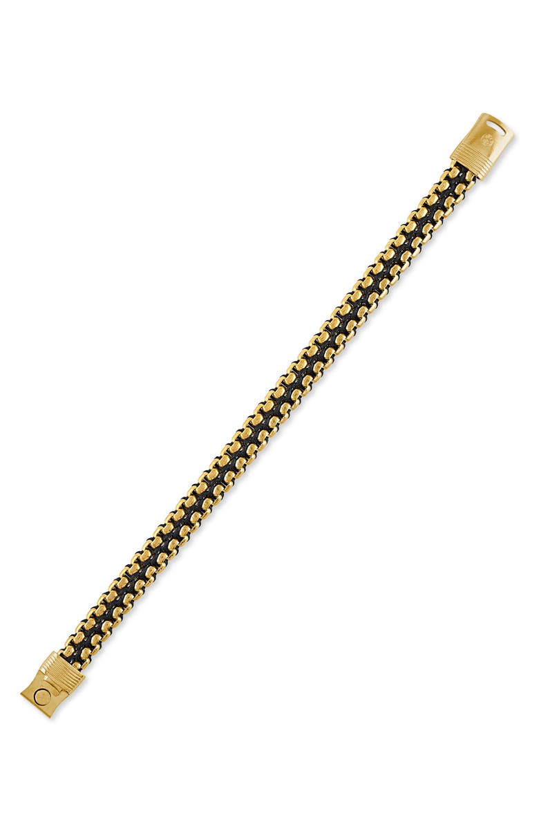 Esquire Chain & Cord Bracelet, Alternate, color, Gold
