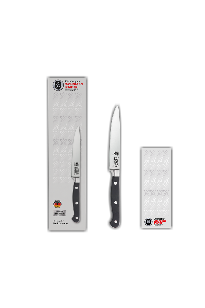 WOLFGANG STARKE 5" Utility Knife, Alternate, color, Black