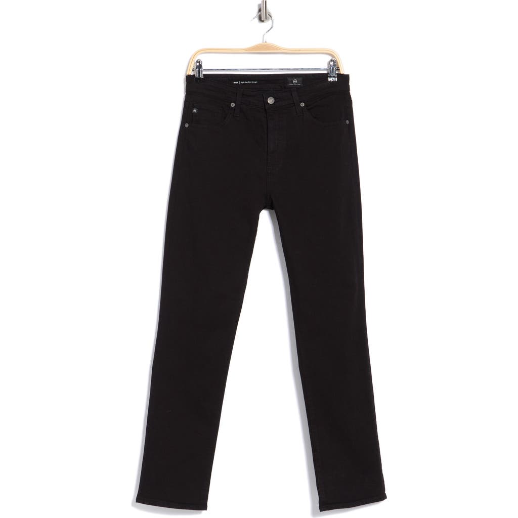 Ag Mari Slim Ankle Straight Leg Jeans In Black Cast