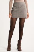 Open Edit Heritage Plaid Miniskirt