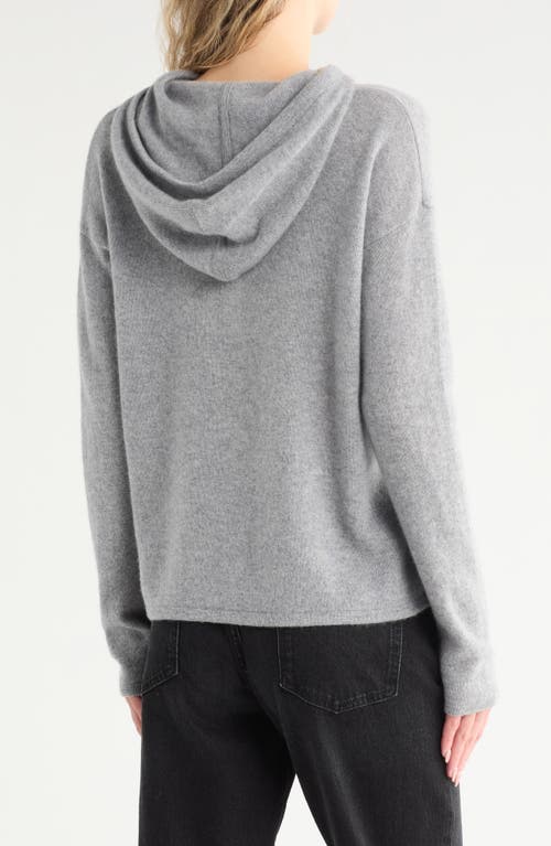 Nordstrom Cashmere Sweater Hoodie In Gray