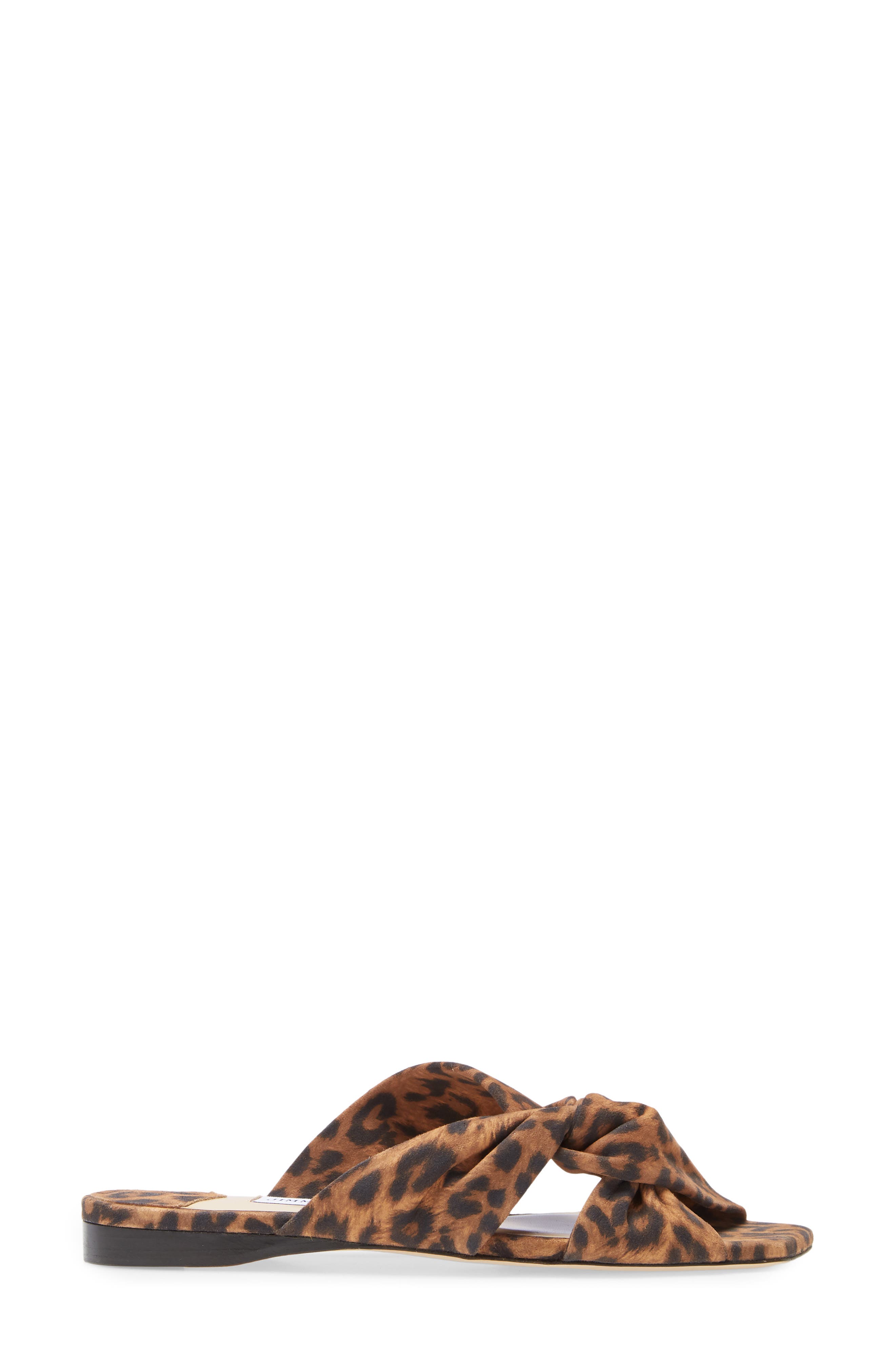 Jimmy Choo Narisa Leopard Print Twist Slide Sandal, Alternate, color, 