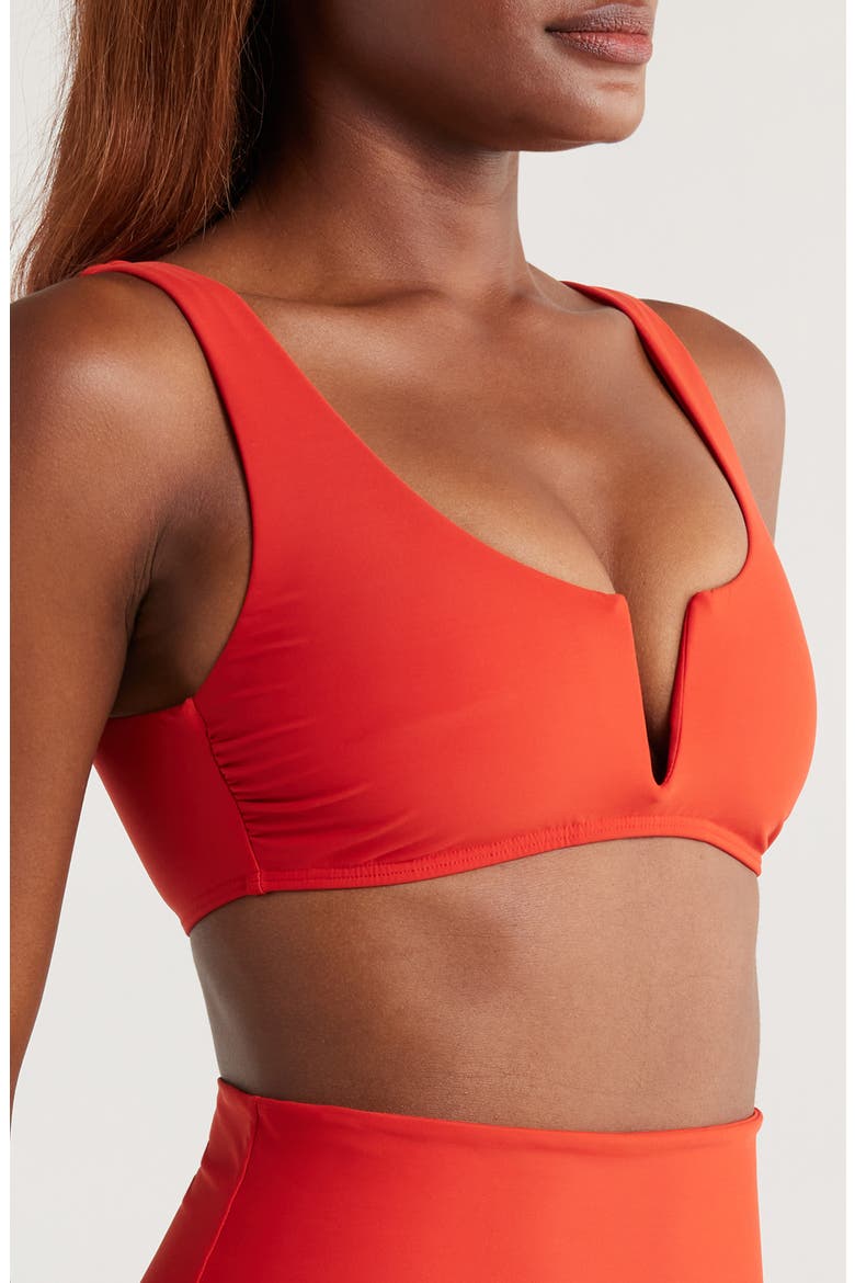 Verona Notched Bikini Top, Alternate, color, ROSSO