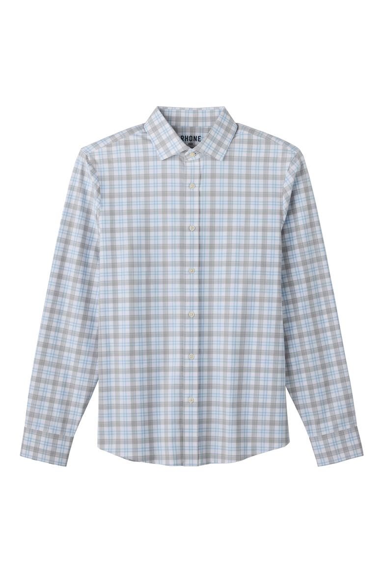 State of Mind Check Slim Fit Button-Up Shirt, Alternate, color, SLEET GRAY CHECK