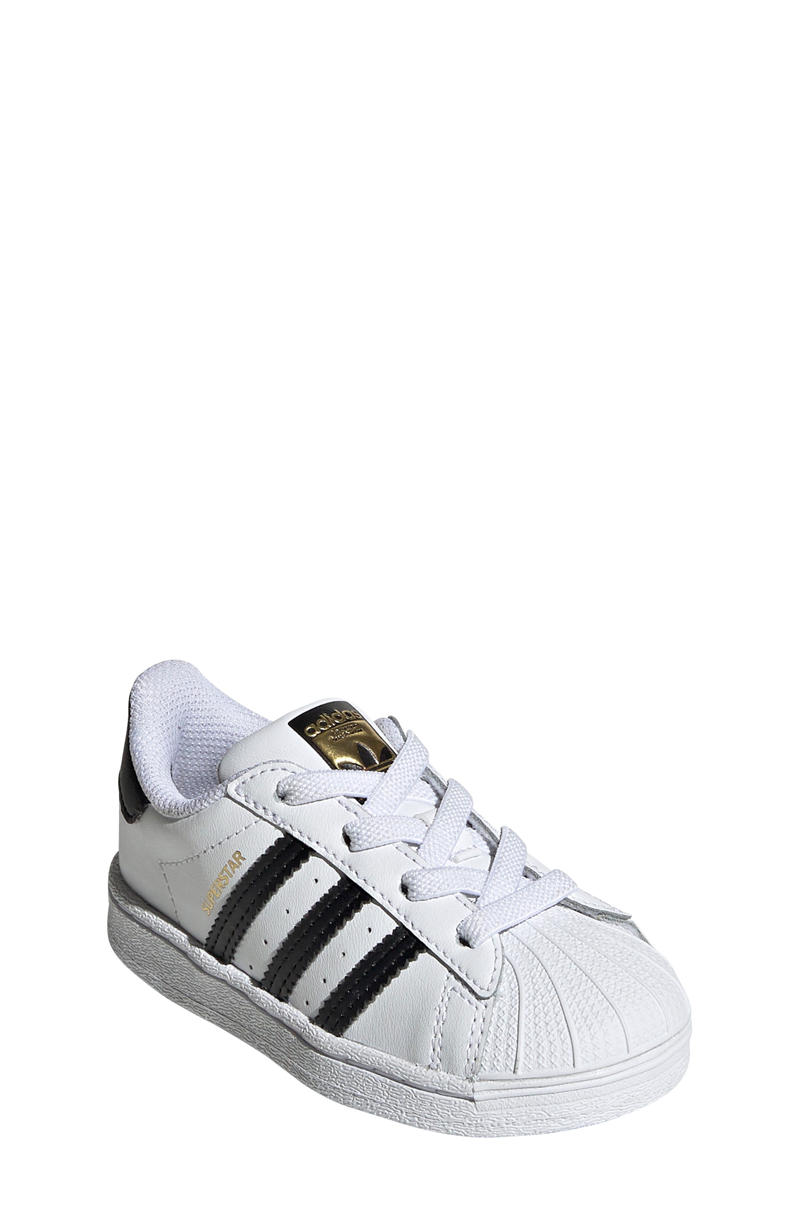 Kids' Superstar Sneaker, Main, color, FTWR WHITE/ CORE BLACK