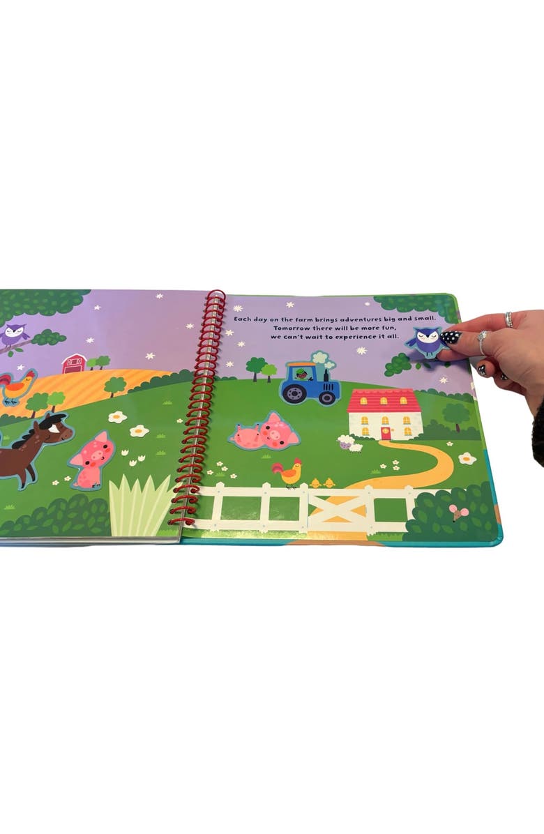Buddy & Barney Reusable Silicone Sticker Book, Farm, Kids 3+, Alternate, color, Multicolored