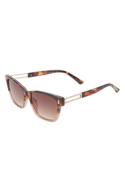 Vince Camuto Cat Eye Sunglasses In Tortoise/rose