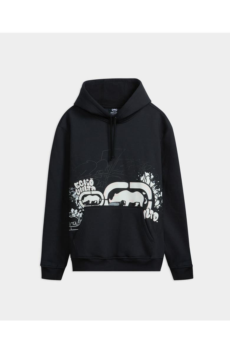 ECKO Graffiti Across the City Hoodie, Main, color, Vintage Black