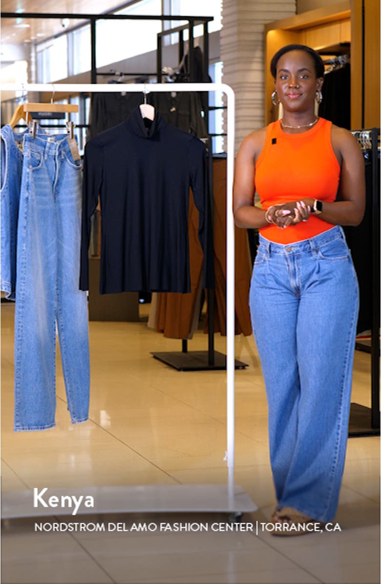 Butter Long Sleeve Turtleneck Top, sales video thumbnail