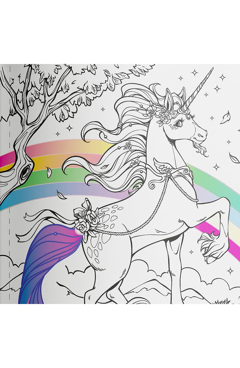 KALEIDOSCOPE Pop Velvet, Magical Unicorns, Creative Coloring, 32 Pages, Alternate, color, Multicolored
