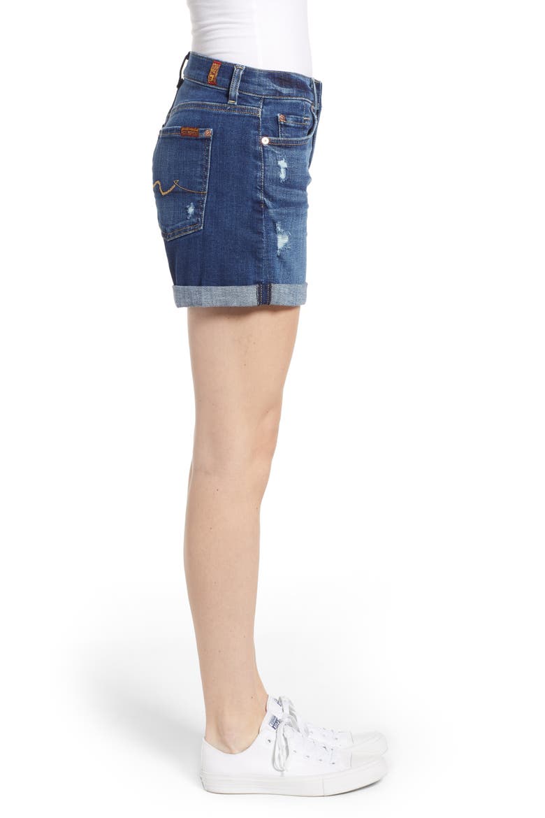 Roll Cuff Denim Shorts, Alternate, color, BROKEN TWILL VANITY W/ DEST
