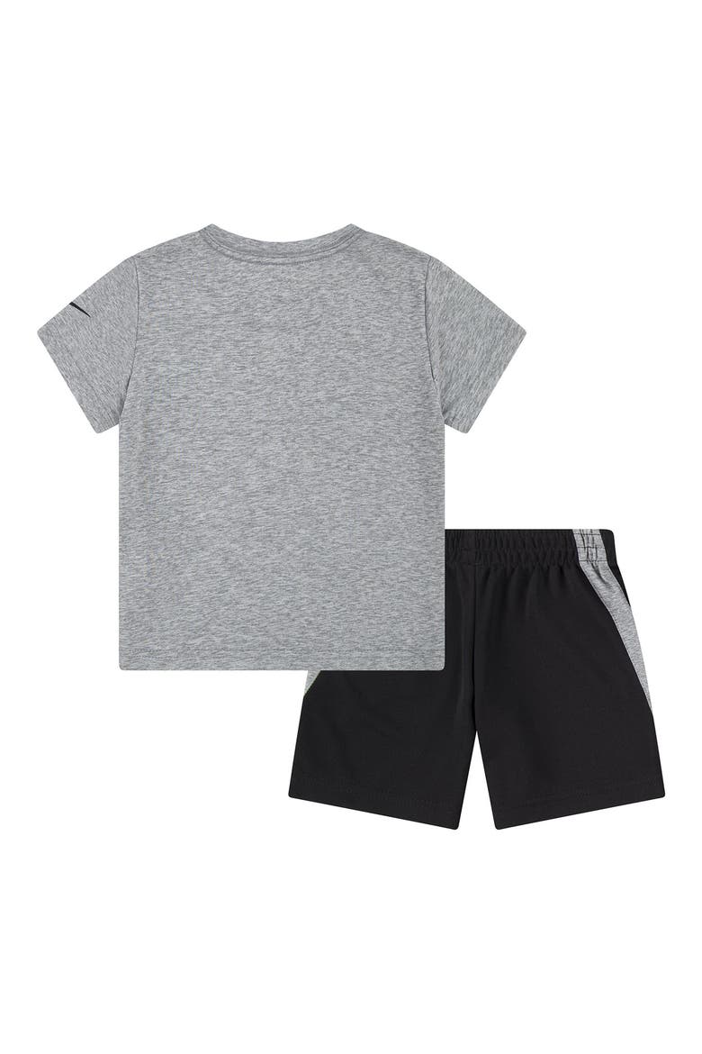 Kids' Drop Graphic T-Shirt & Shorts Set, Alternate, color, BLACK/ SMOKE GREY HEATHER