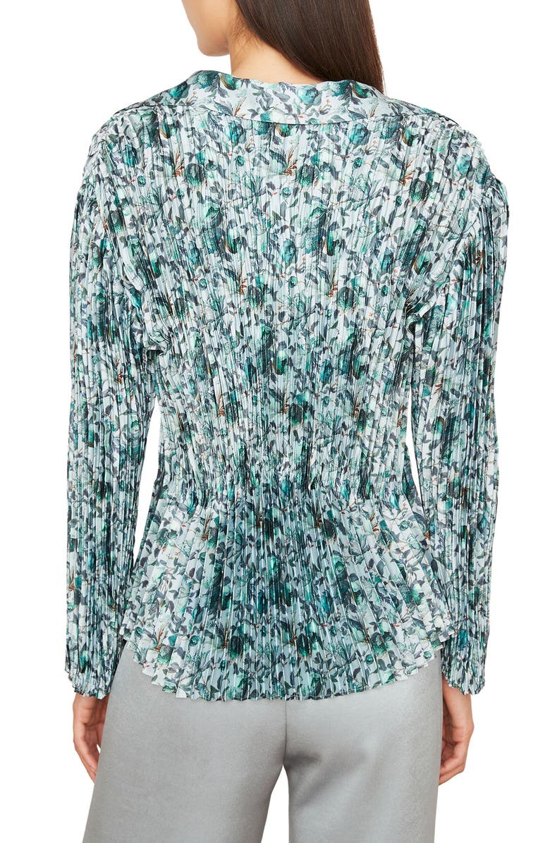 Vince Berry Blooms Pleated Blouse, Alternate, color,