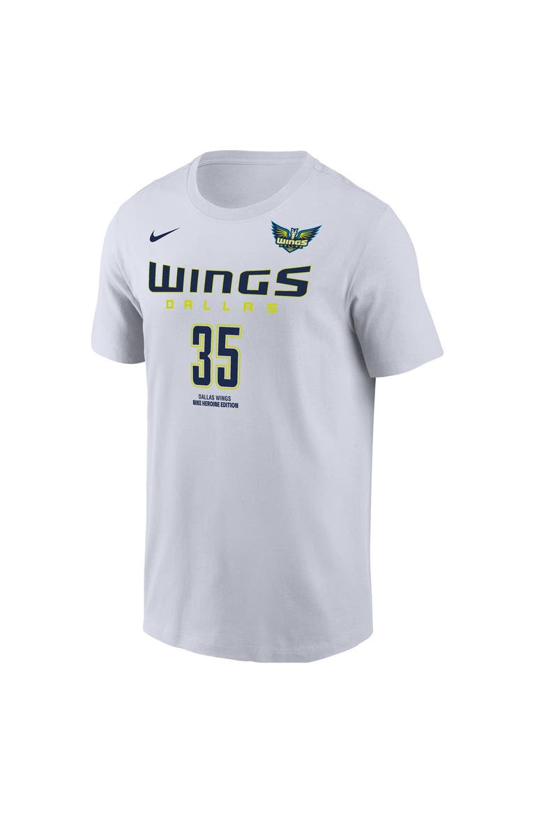 Men's Nike Azzi Fudd White Dallas Wings Name & Number Heroine Edition T-Shirt, Alternate, color, White