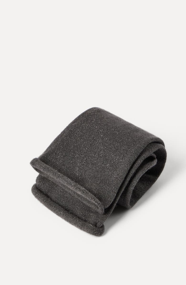 Brunello Cucinelli Cashmere knit socks, Alternate, color, Anthracite