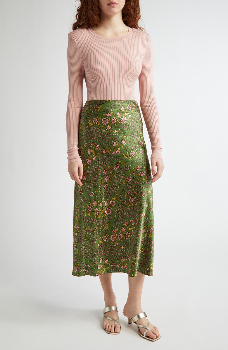 Veronica Beard Acara Rib Sweater, Alternate, color, Pink Clay