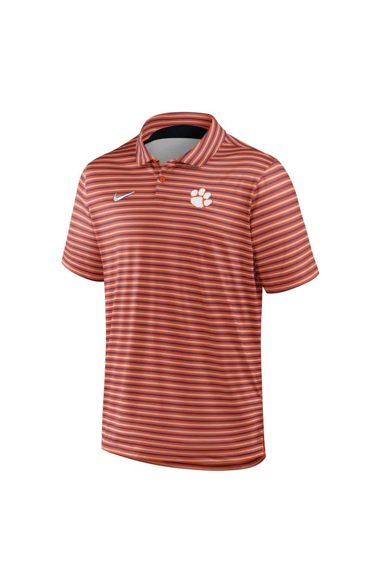 Nike Men
s Nike Orange Clemson Tigers 2025 Coaches Premium Tour Stripe Dri-FIT Polo, Alternate, color, Orange