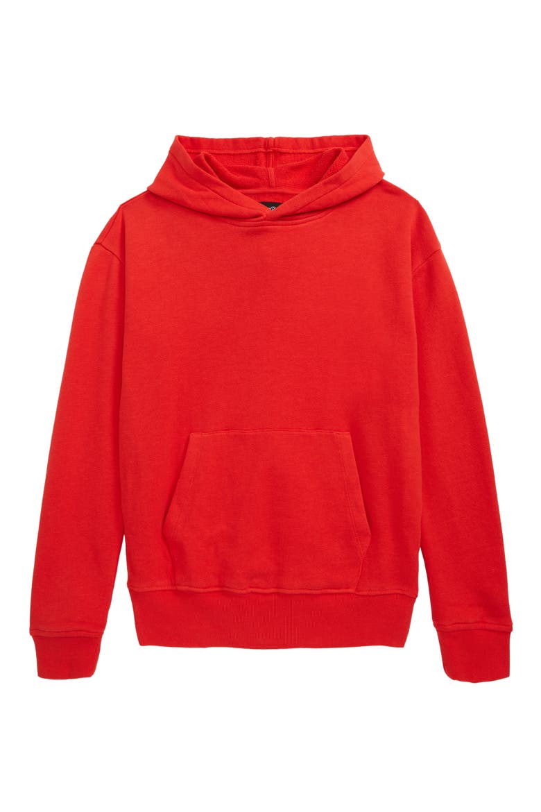 Kids' Daily Pullover Hoodie, Main, color, RED SCARLET