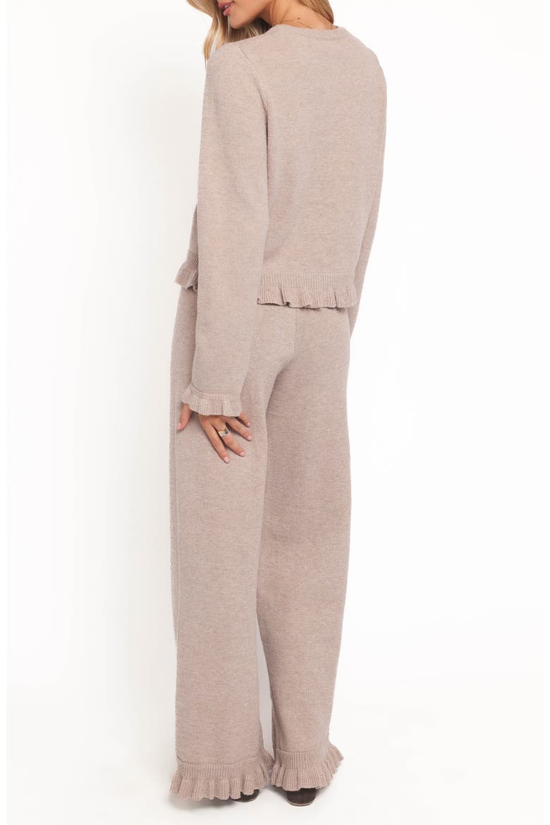 Eve Cardigan Sweater & Pants, Alternate, color, BEIGE
