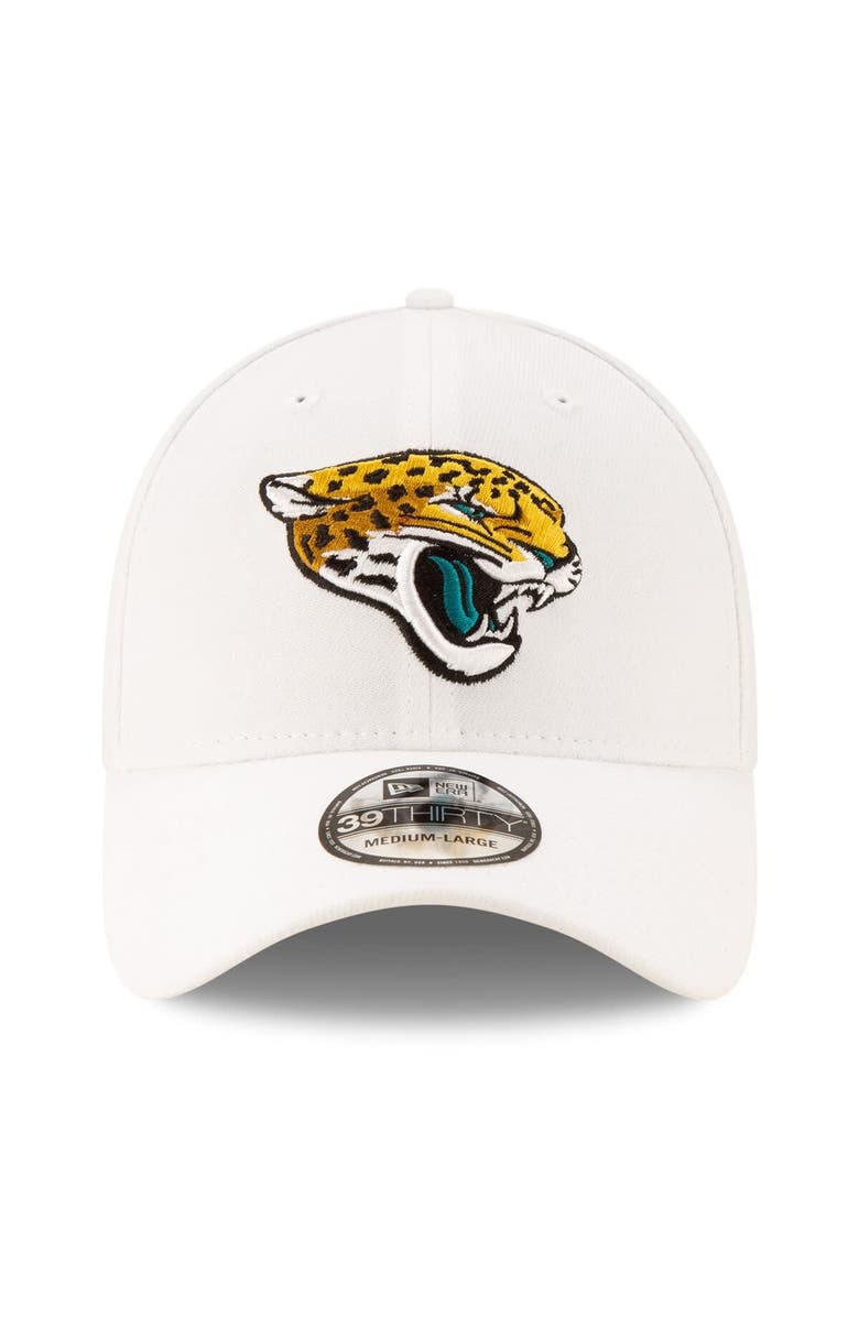 New Era Men's New Era White Jacksonville Jaguars Iced 39THIRTY Flex Hat, Alternate, color, White