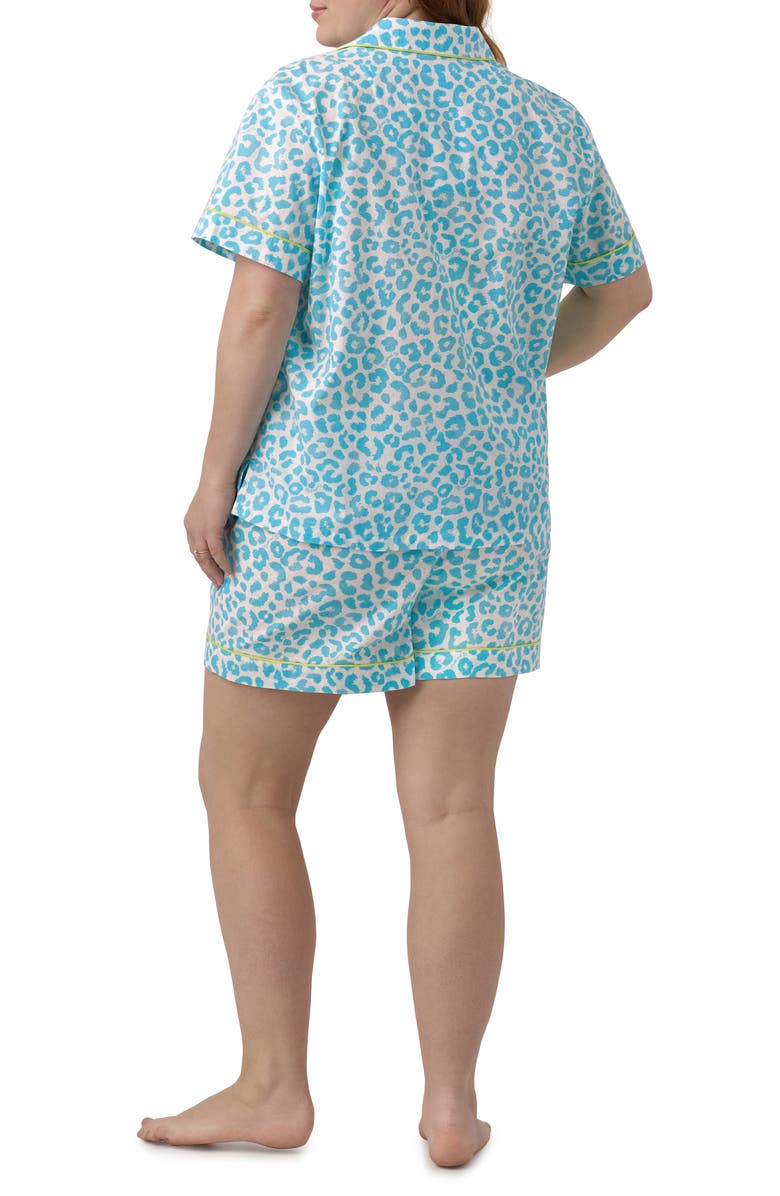 BedHead Pajamas Leopard Print Organic Cotton Short Pajamas, Alternate, color, 