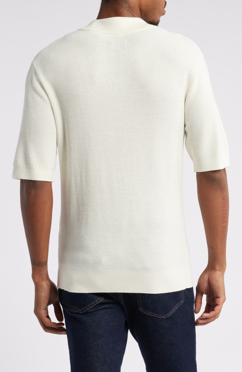 Saturdays NYC Alex Merino Wool Blend Johnny Collar Polo Sweater, Alternate, color,