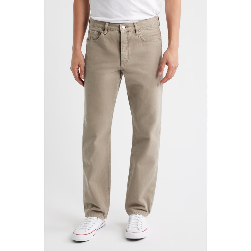 Frame The Straight Leg Canvas Jeans In Gray