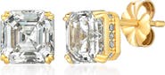 Crislu Cubic Zirconia Stud Earrings