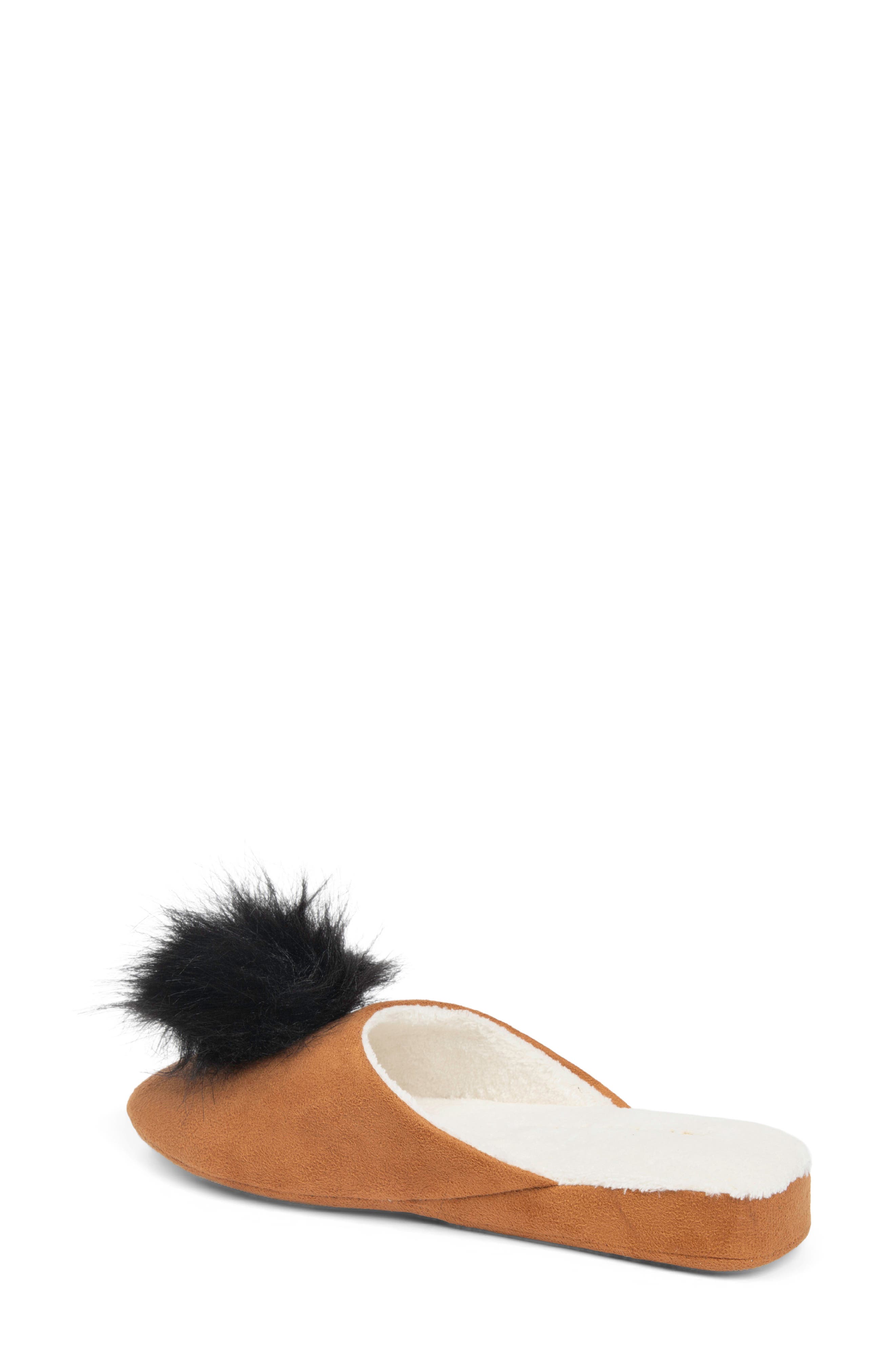 Pretty Pouf Slipper, Alternate, color, CHESTNUT
