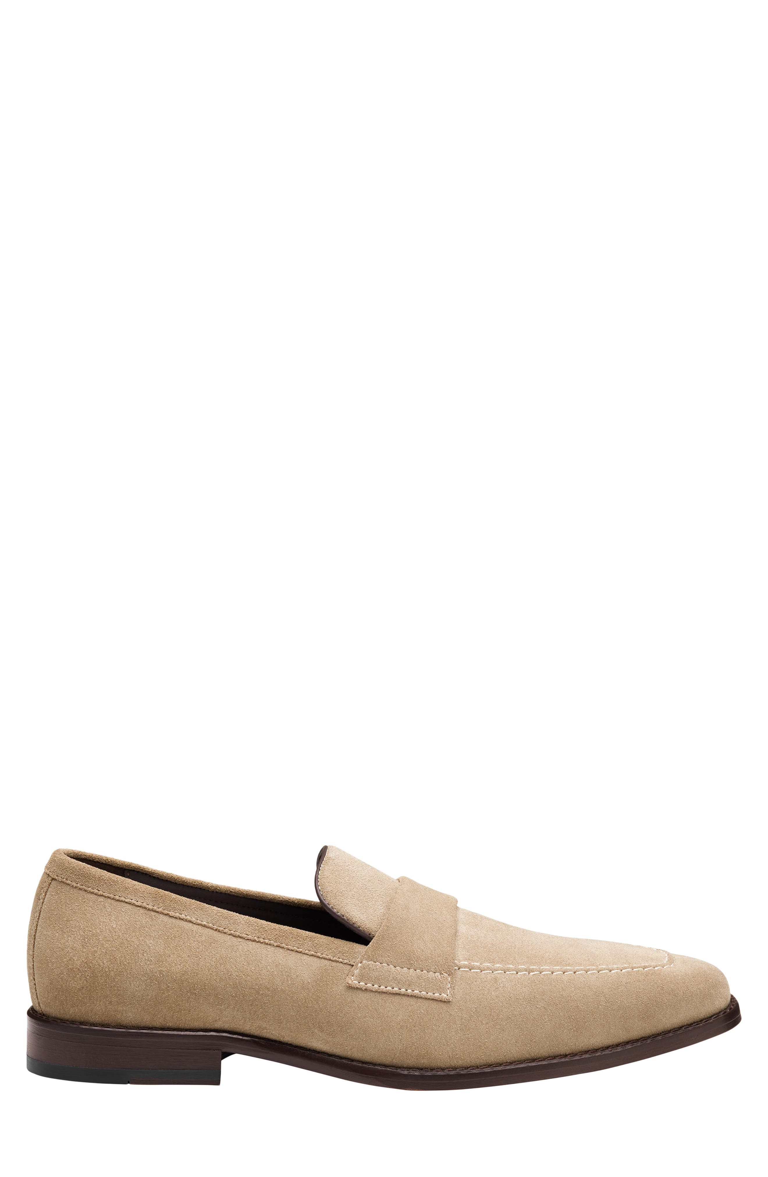 Floyd Penny Loafer, Alternate, color, BEIGE SUEDE