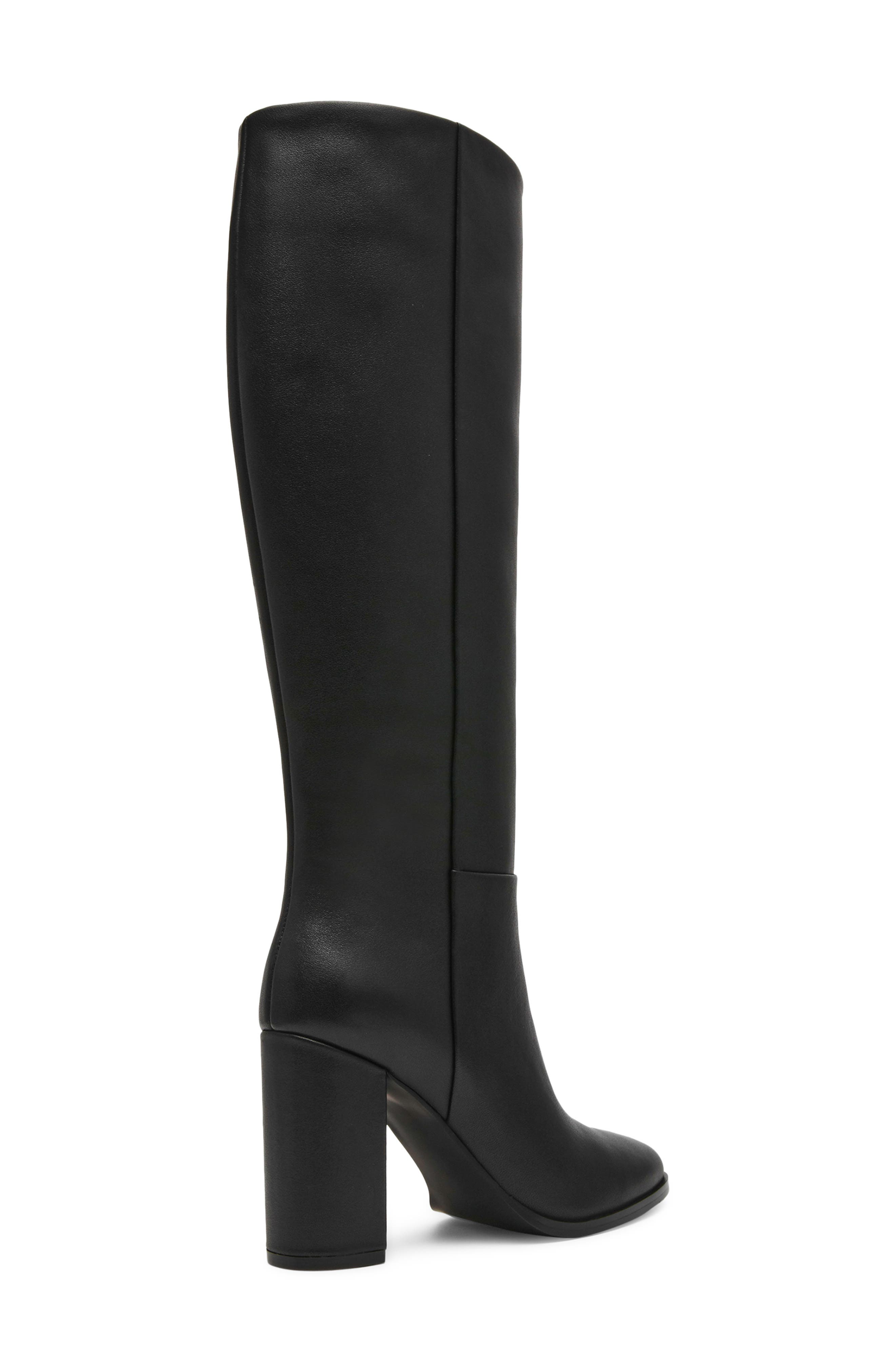 Joette Leather Knee High Boot, Alternate, color, BLACK LEATHER