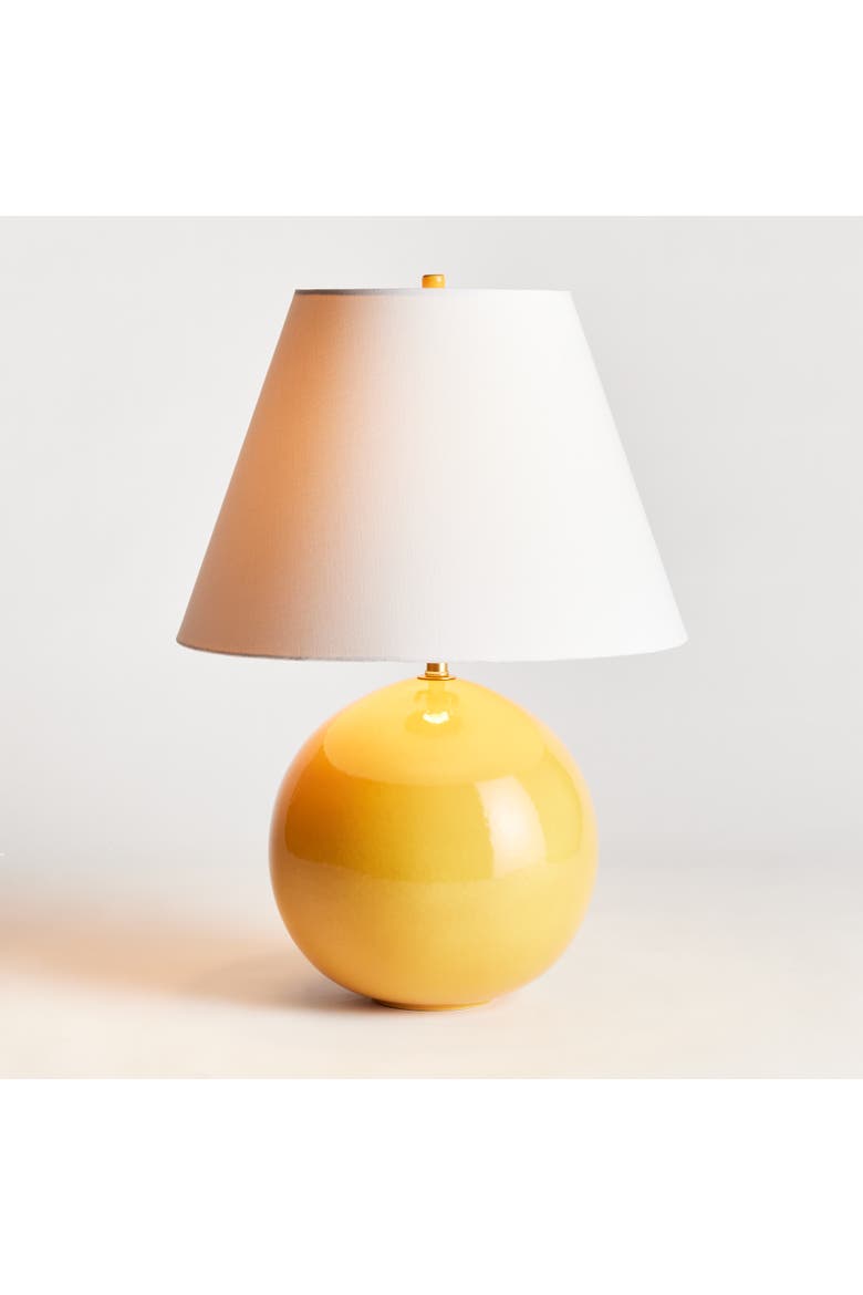 Bellamy Ceramic Table Lamp, Alternate, color, Yellow