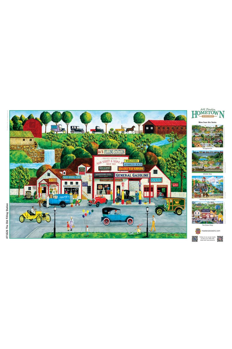 The Old Filling Station 1000pc Puzzle, Alternate, color, Multicolor