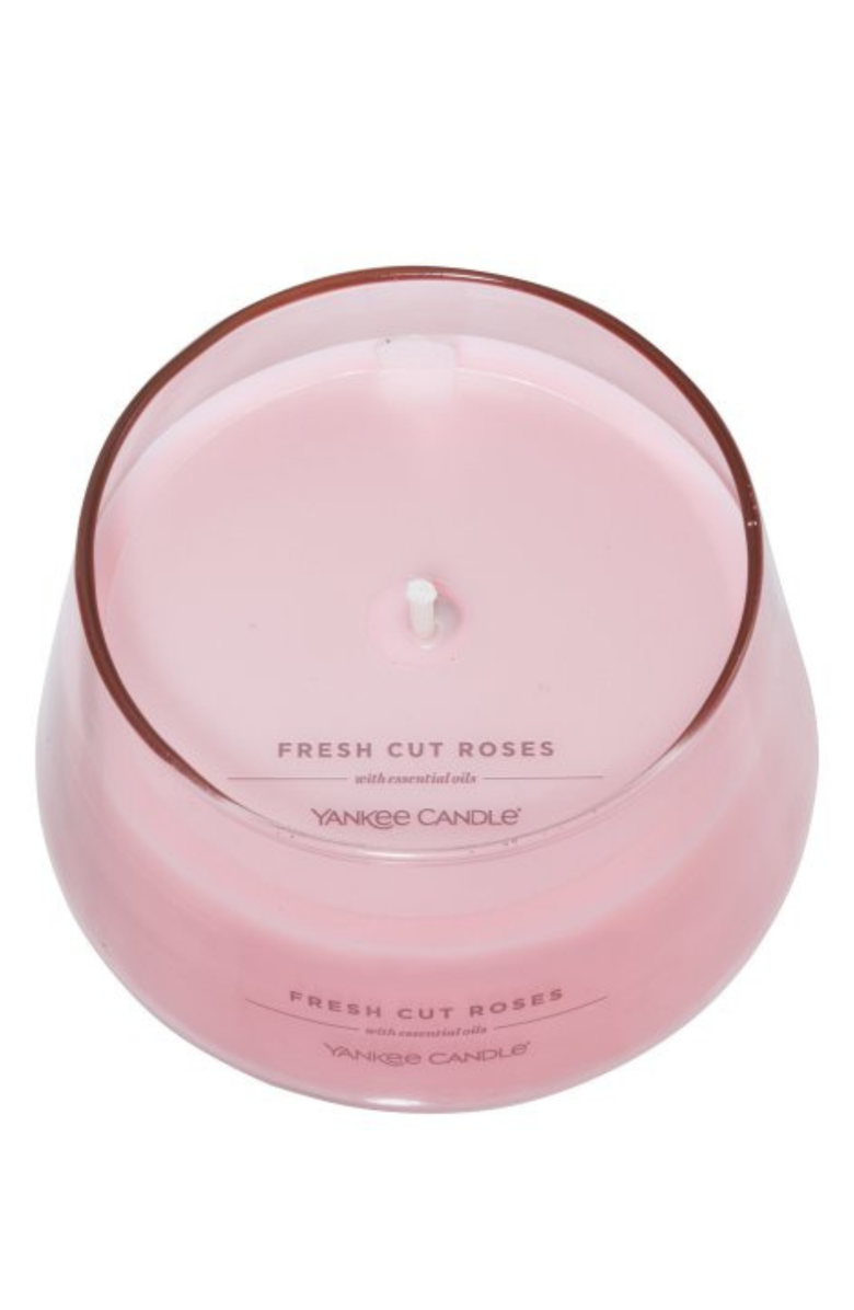 YANKEE CANDLE Fresh Cut Roses Studio Candle with Essential Oils, Set of 2, Alternate, color, Pink