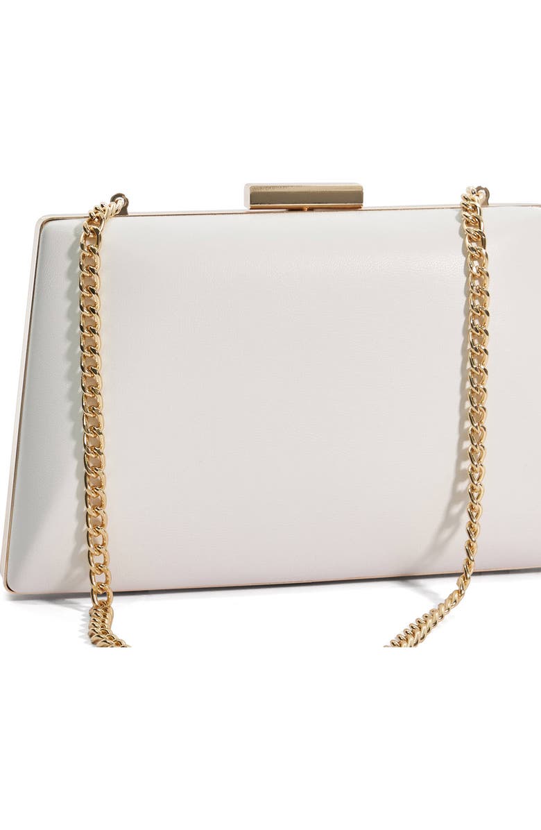 Dune London Bellaria Faux Leather Frame Clutch, Alternate, color,