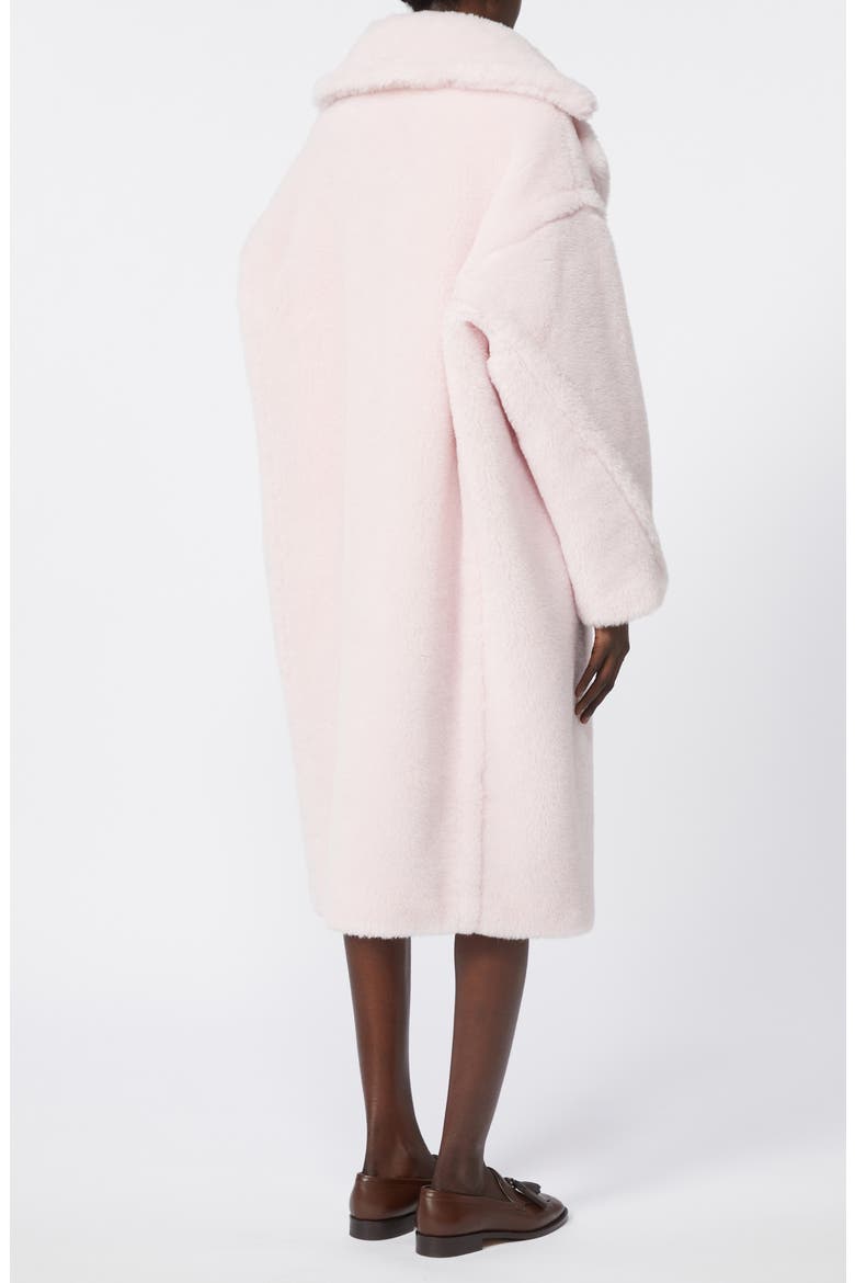 Tedgirl Oversize Double Breasted Alpaca Blend Coat, Alternate, color, PINK