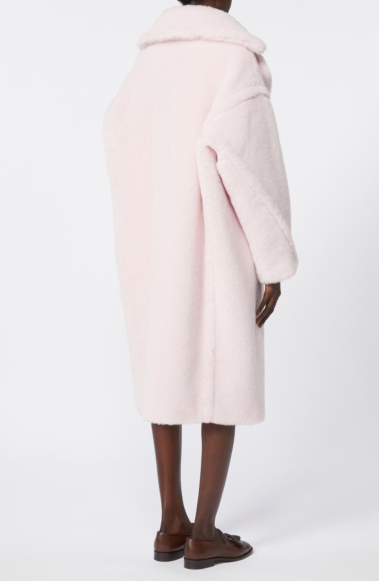 Max Mara Tedgirl Oversize Double Breasted Alpaca Blend Coat, Alternate, color, Pink