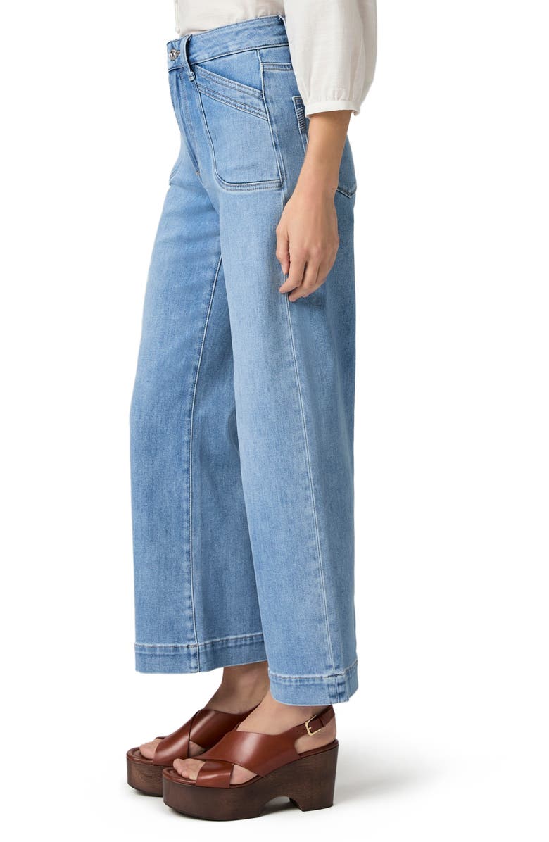 PAIGE Anessa High Waist Ankle Wide Leg Jeans, Alternate, color, 
