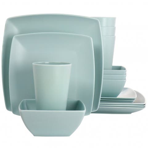 Grayson Melamine 16 Piece Square Dinnerware Set
