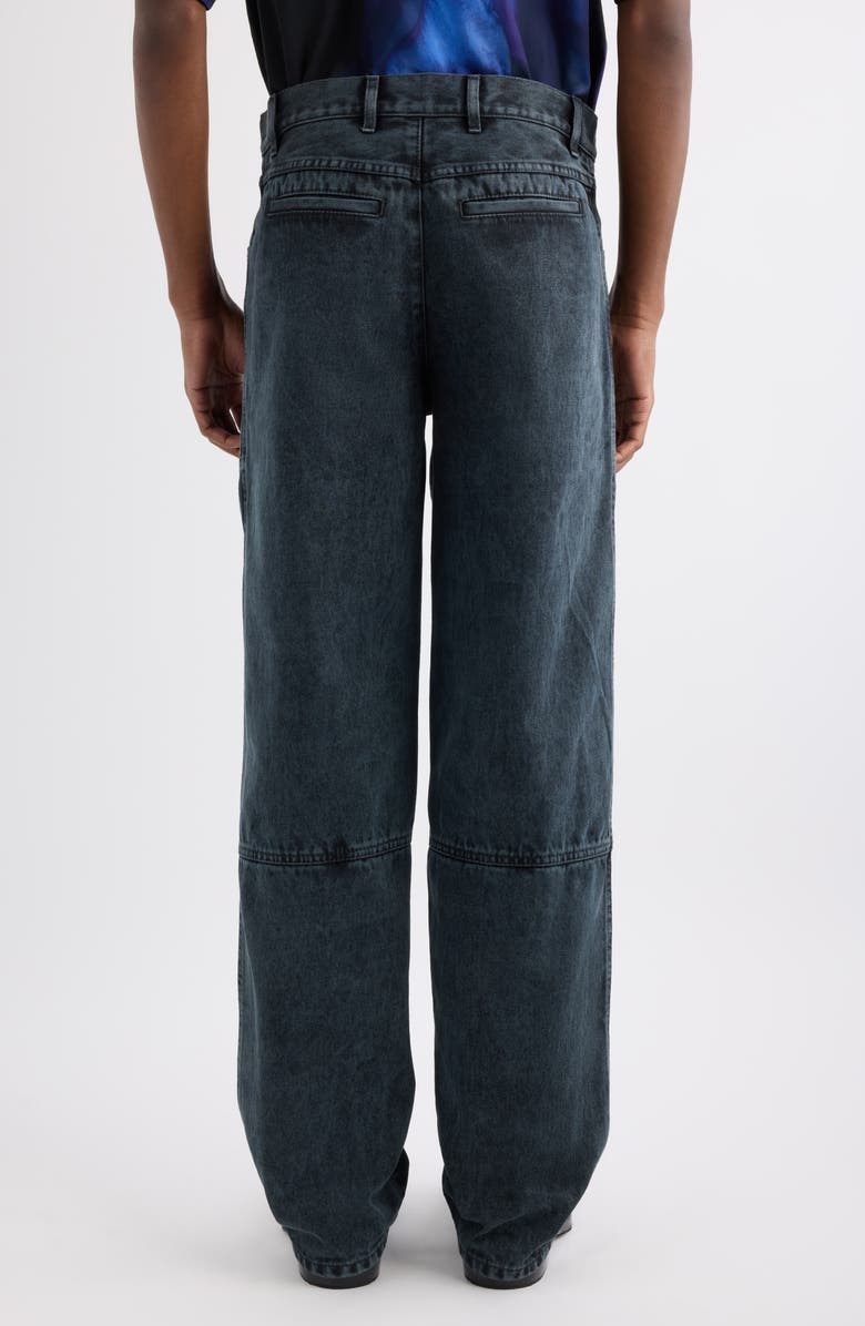 Dries Van Noten Pexior Zip Detail Jeans, Alternate, color, Petrol