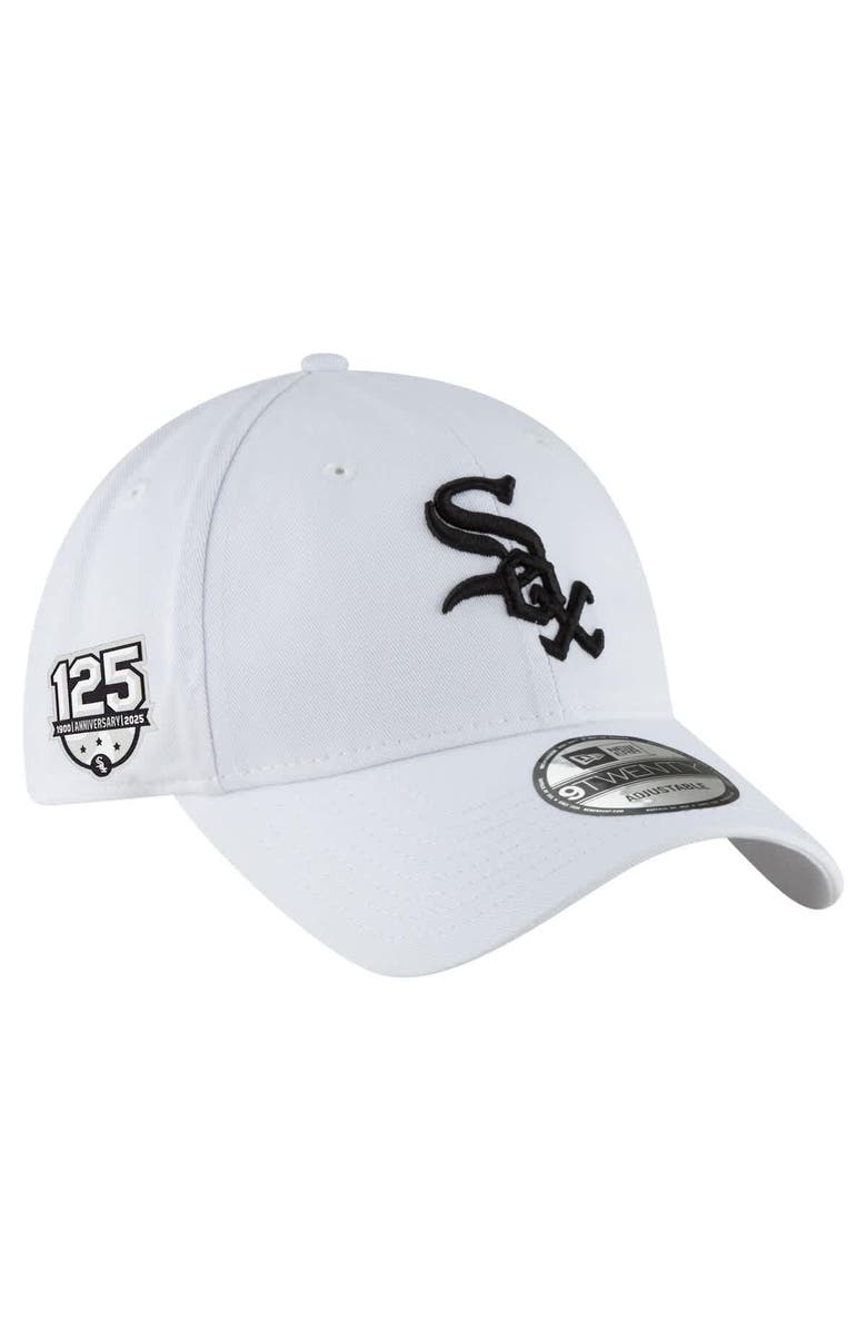New Era Men's New Era White Chicago White Sox 125th Anniversary 9TWENTY Adjustable Hat, Main, color, White